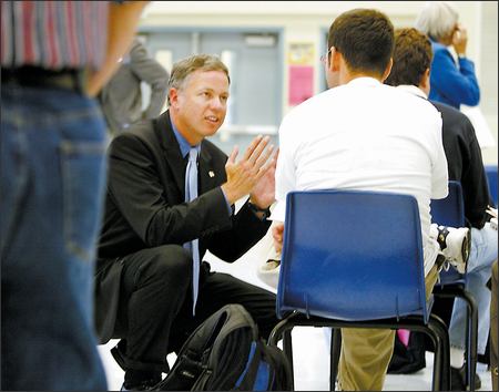 Bruce Guthrie in the classroom